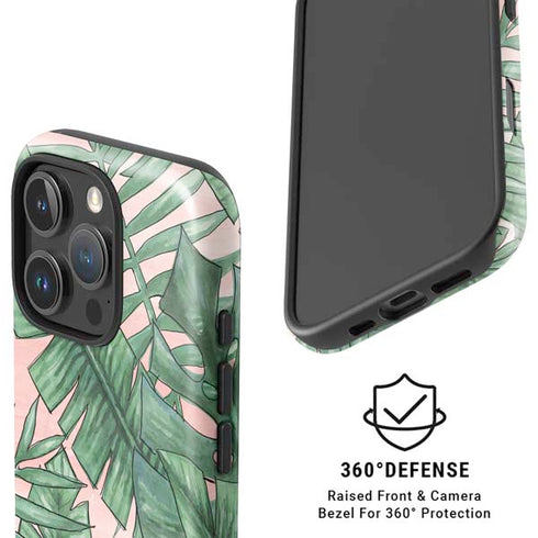 Spring Palm Leaves iPhone 16 Pro Magsafe Impact Case
